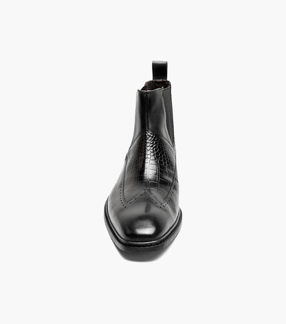 Stacy Adams Garza Wingtip Chelsea Boot Men’s Boots - Black