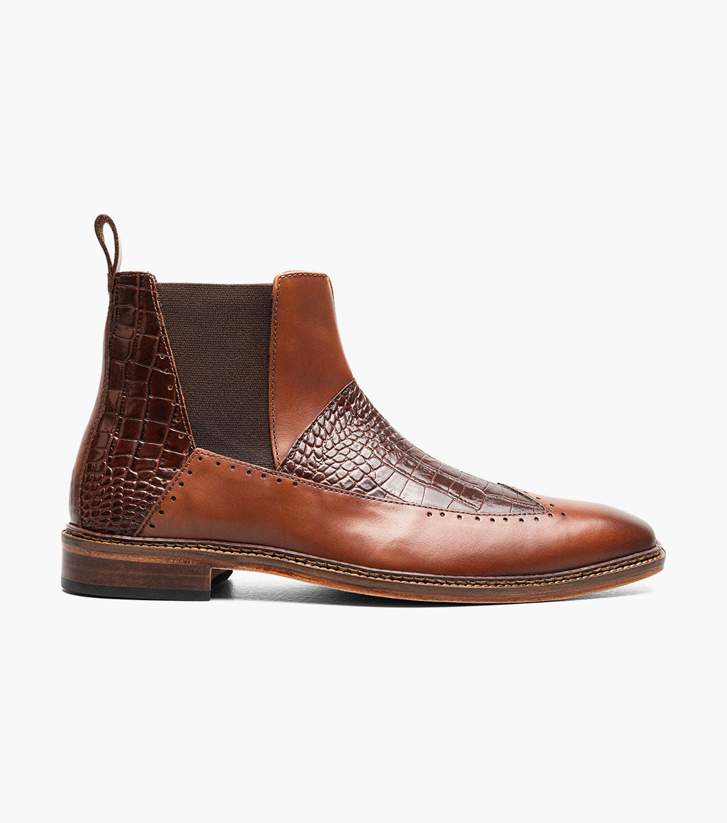 Stacy Adams Garza Wingtip Chelsea Boot Men’s Boots - Black