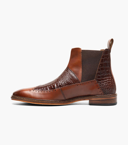 Stacy Adams Garza Wingtip Chelsea Boot Men’s Boots - Black