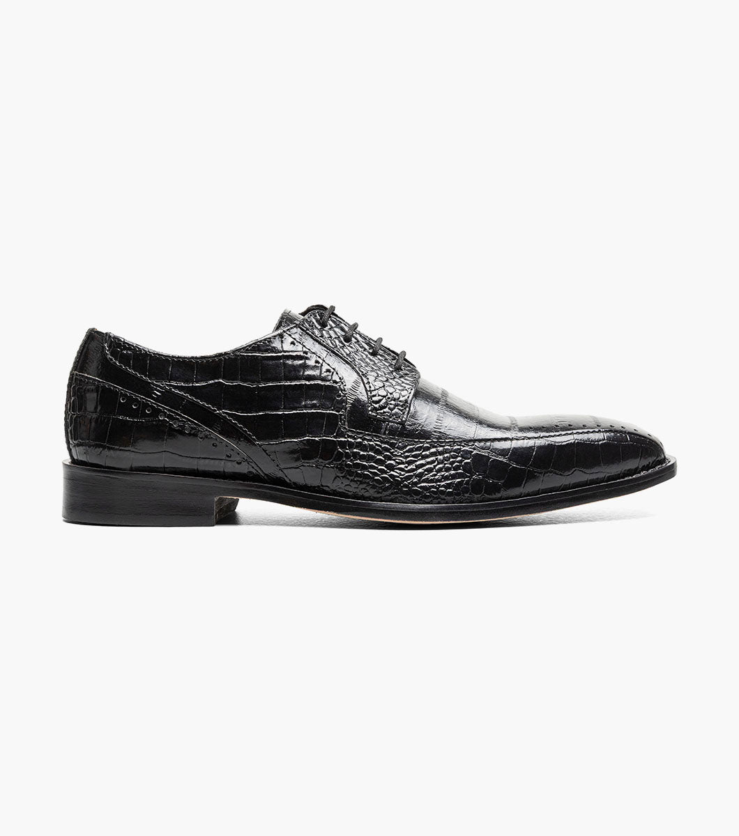 Stacy Adams Talamanco Bike Toe Oxford Men’s Dress Shoes - Black