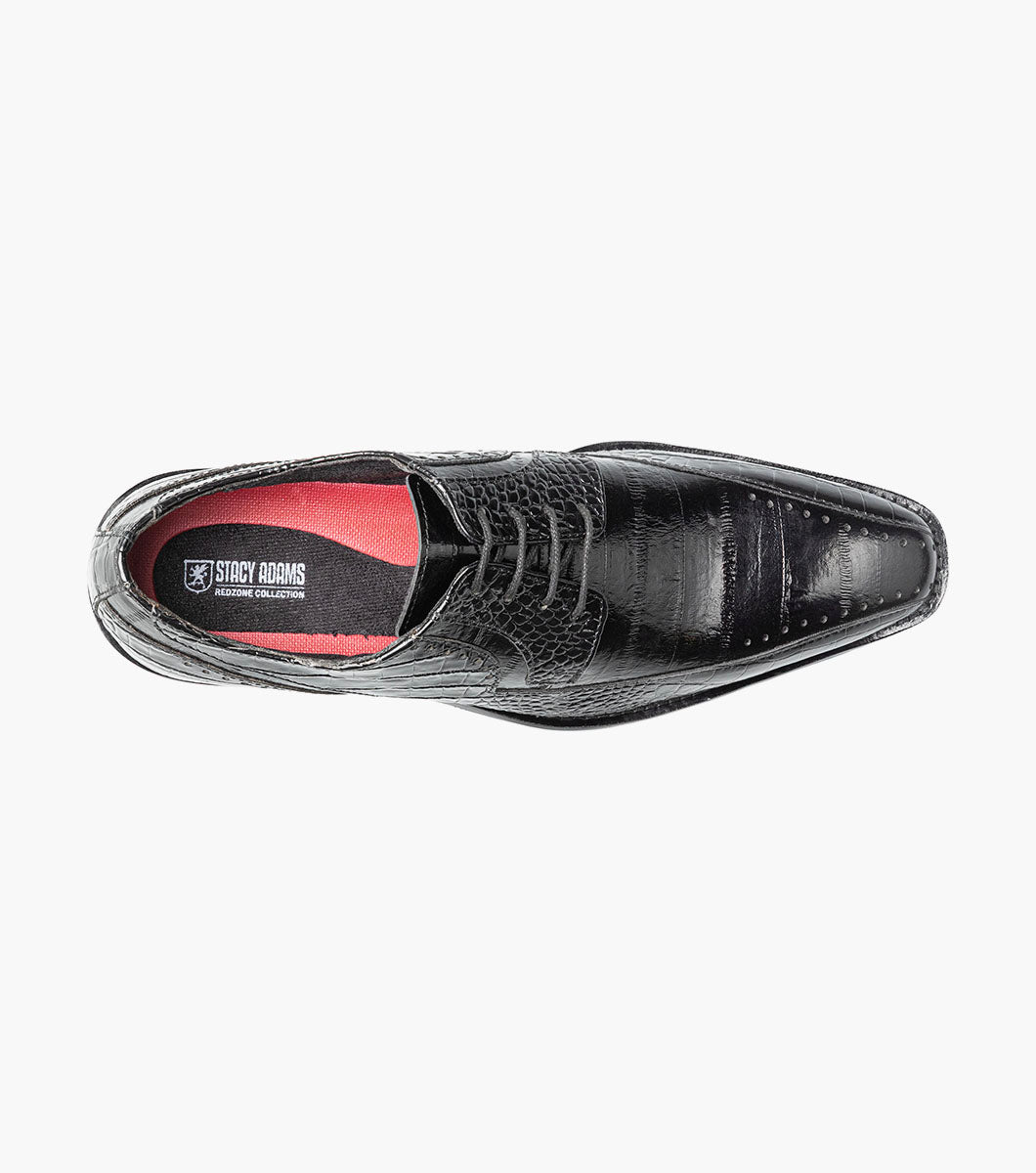 Stacy Adams Talamanco Bike Toe Oxford Men’s Dress Shoes - Black