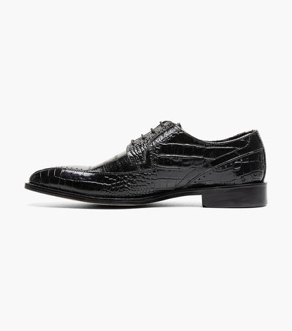 Stacy Adams Talamanco Bike Toe Oxford Men’s Dress Shoes - Black