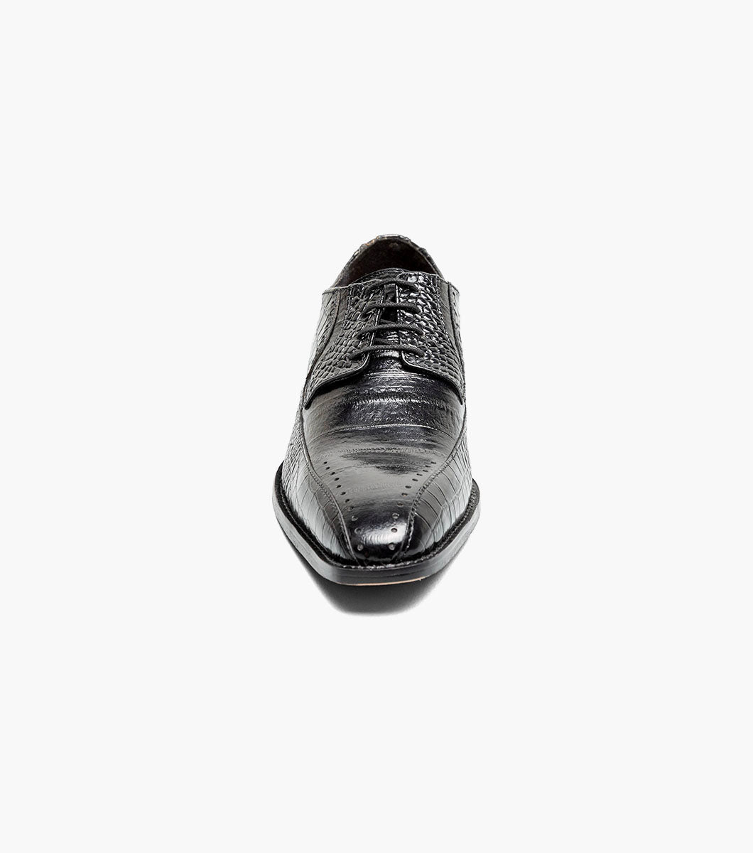 Stacy Adams Talamanco Bike Toe Oxford Men’s Dress Shoes - Black