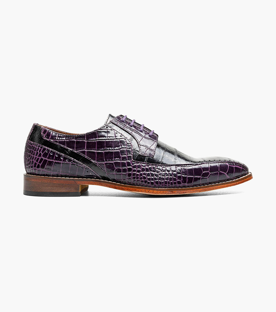 Stacy Adams Talamanco Bike Toe Oxford Men’s Dress Shoes - Purple Multi