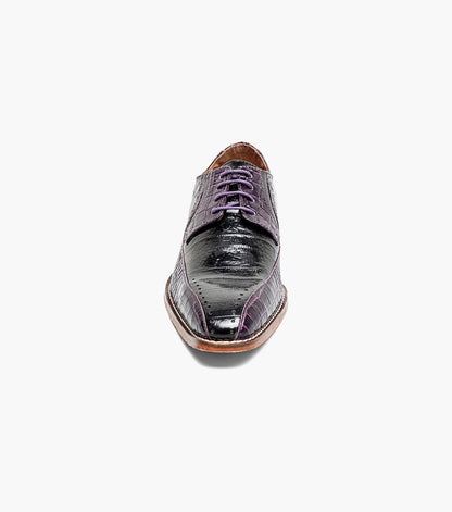 Stacy Adams Talamanco Bike Toe Oxford Men’s Dress Shoes - Purple Multi