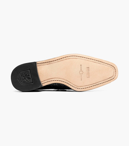 Stacy Adams Rubiano Moc Toe Buckle Strap Slip On Men’s Dress Shoes - Brown