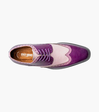 Stacy Adams Tindall Wingtip Oxford Newest Shoes - Purple Multi