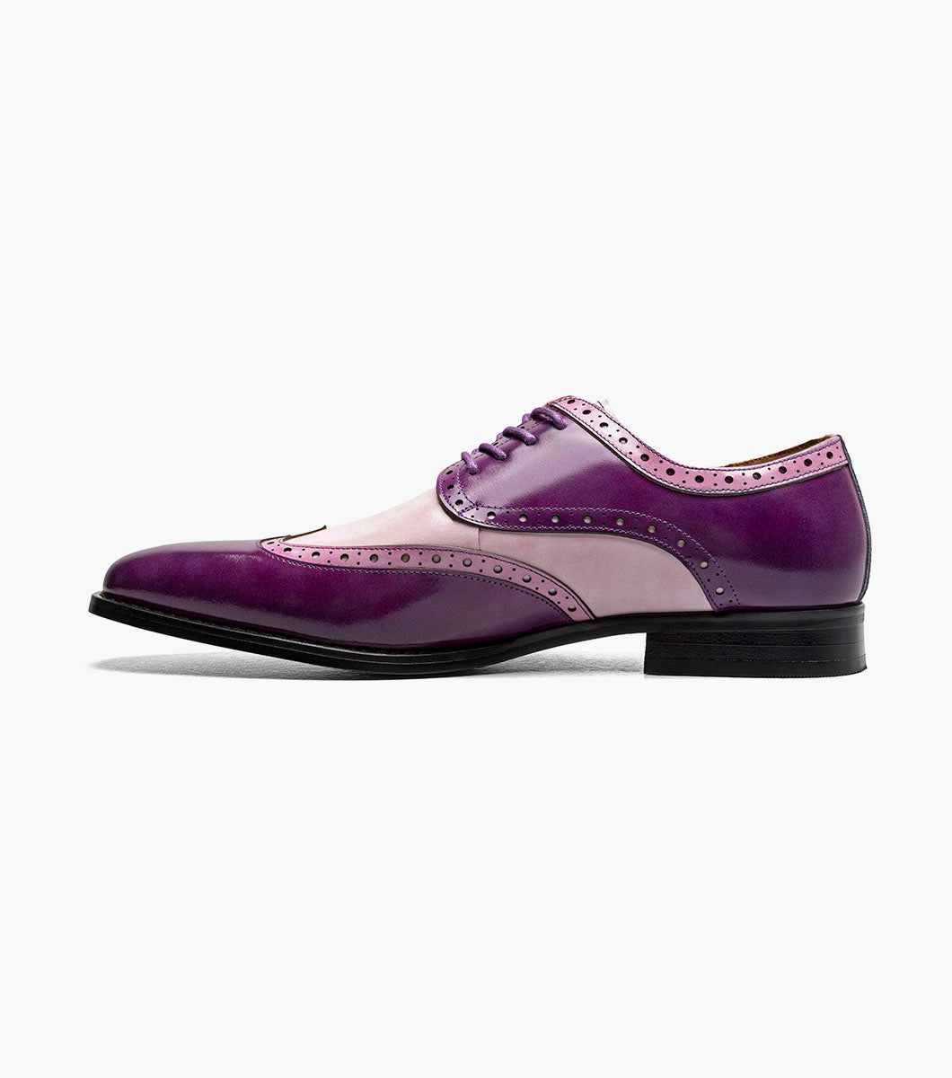 Stacy Adams Tindall Wingtip Oxford Newest Shoes - Purple Multi