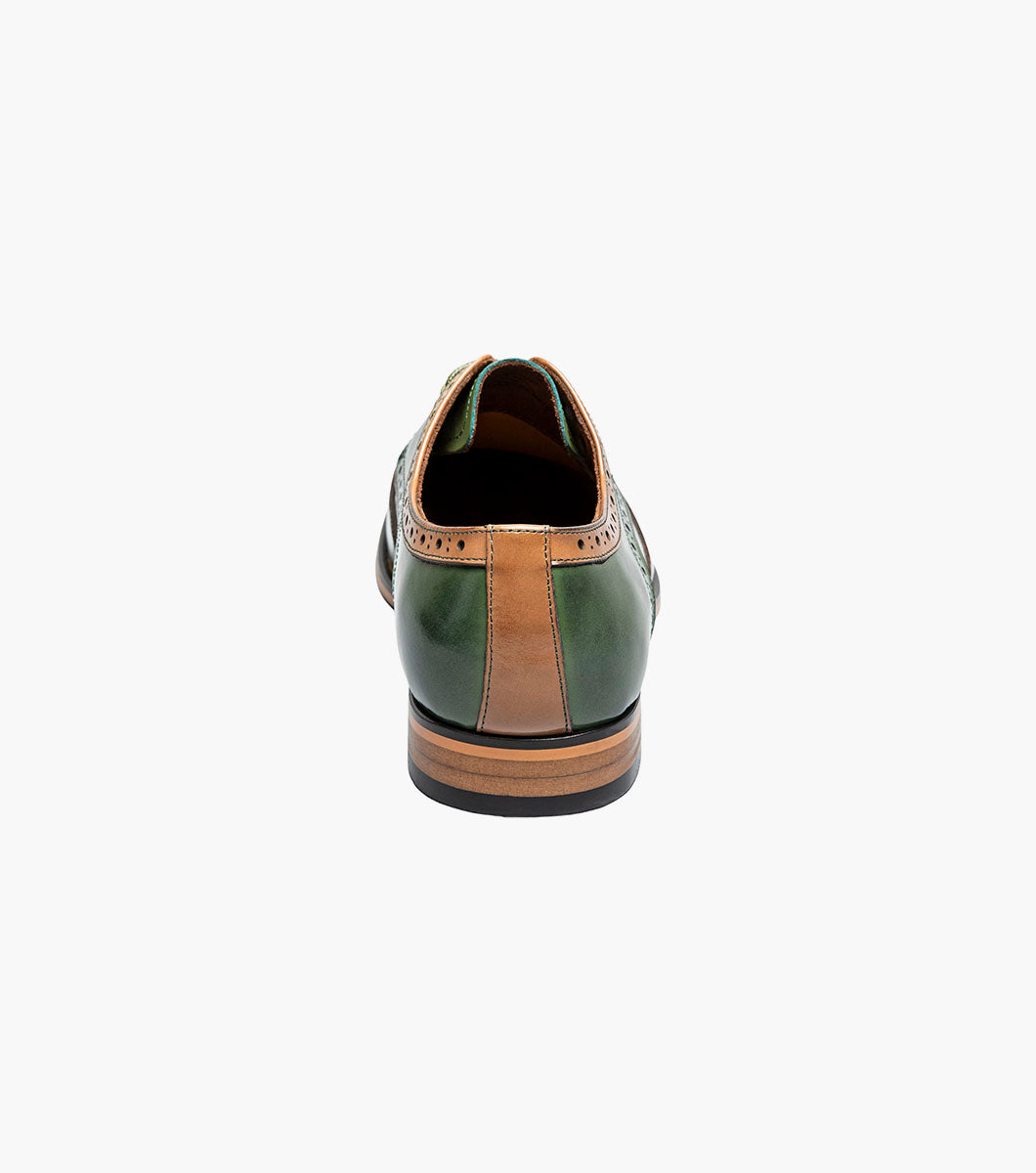 Stacy Adams Tindall Wingtip Oxford Newest Shoes - Olive Multi