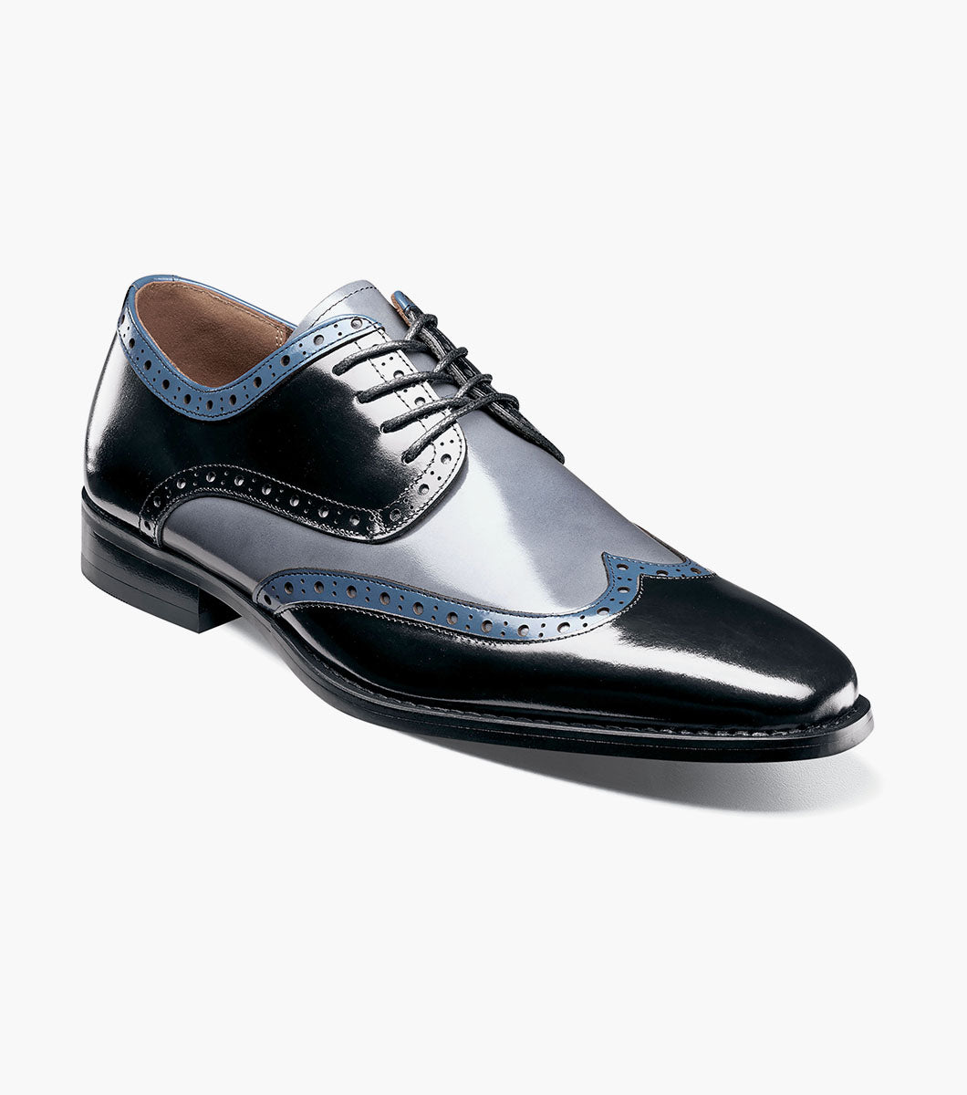 Stacy Adams Tindall Wingtip Oxford Newest Shoes - Black Multi