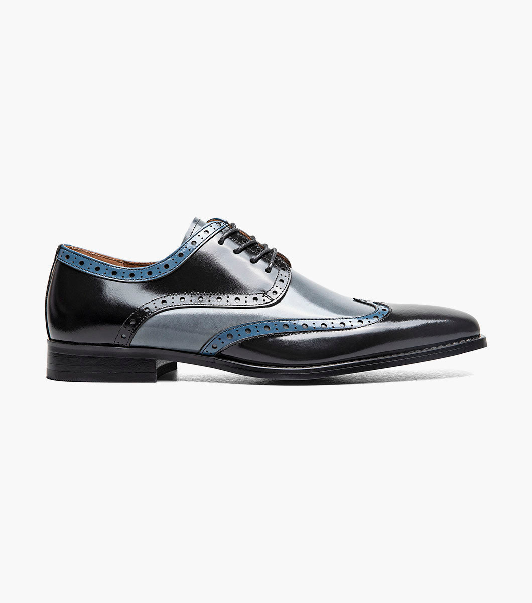 Stacy Adams Tindall Wingtip Oxford Newest Shoes - Black Multi