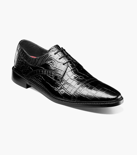 Stacy Adams Fiorentino Cap Toe Oxford RedZone Collection - Black