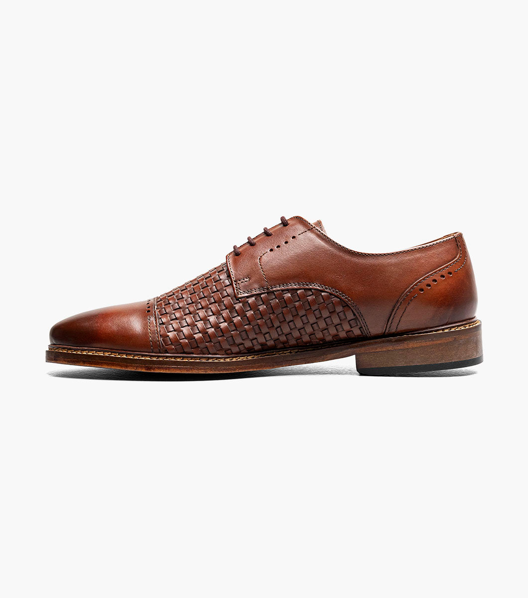 Stacy Adams Franchetti Cap Toe Oxford RedZone Collection - Cognac