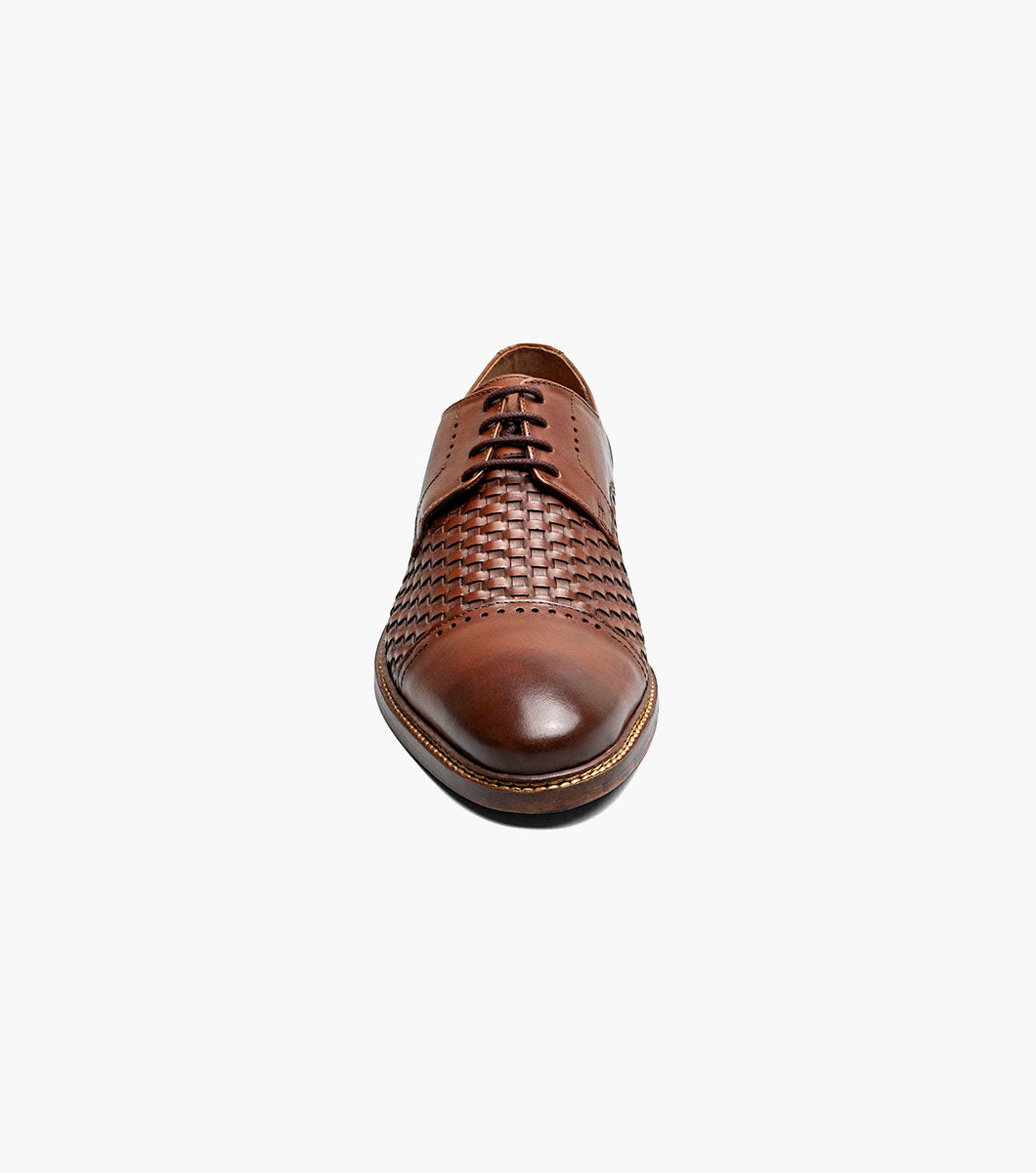 Stacy Adams Franchetti Cap Toe Oxford RedZone Collection - Cognac