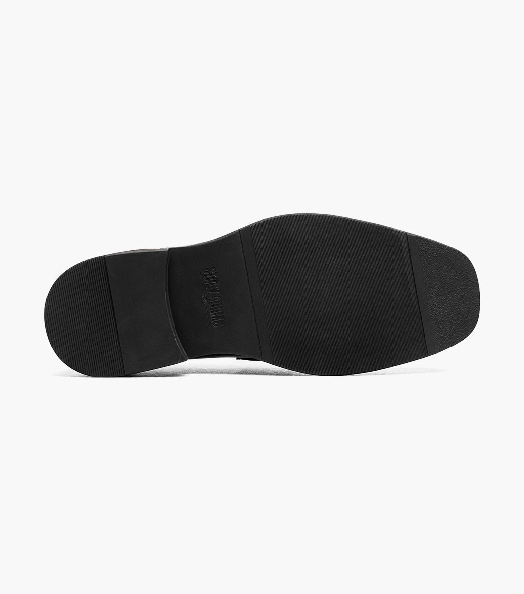 Stacy Adams Everett Moc Toe Penny Slip On Men’s Fashion Shoes - Black and Brown