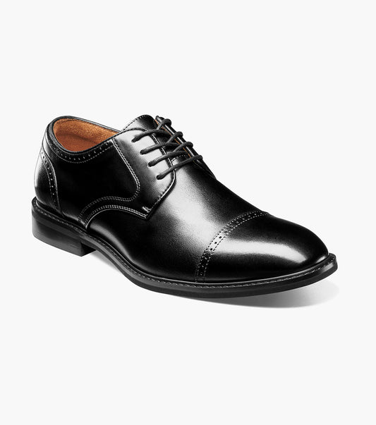 Stacy Adams Bailey Cap Toe Oxford Men’s Dress Shoes - Black