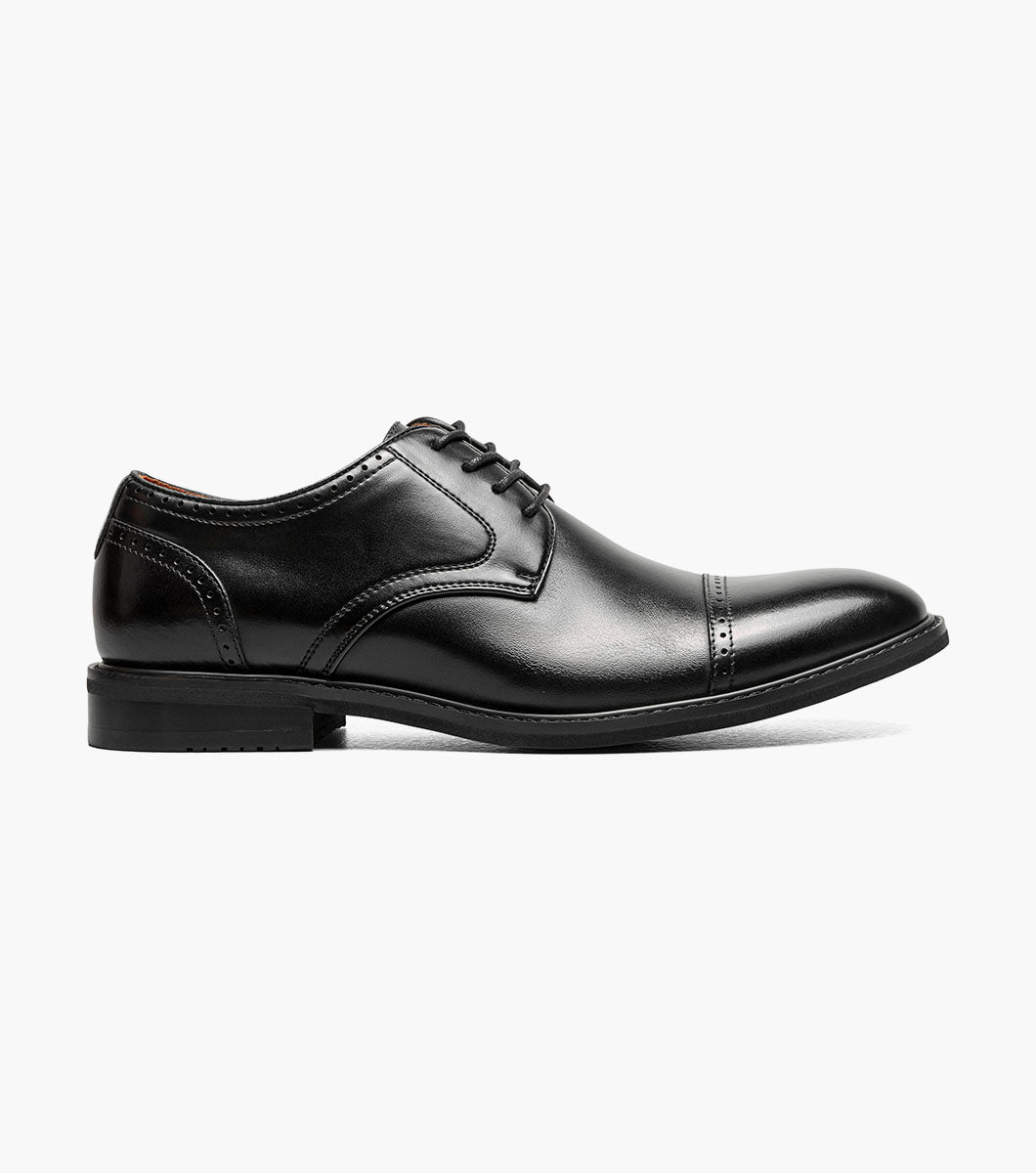 Stacy Adams Bailey Cap Toe Oxford Men’s Dress Shoes - Black