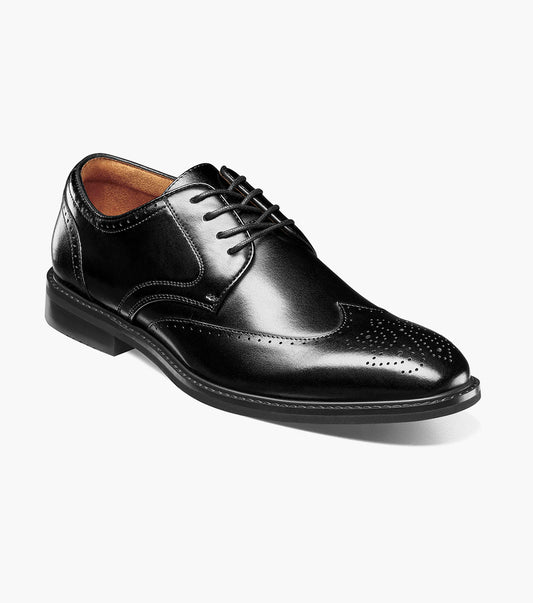Stacy Adams Bennett Wingtip Oxford Men’s Dress Shoes - Black