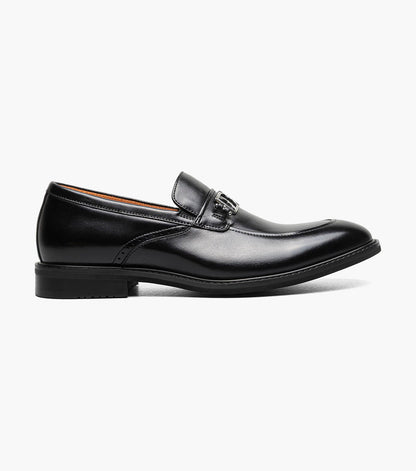 Stacy Adams Boyd Moc Toe Bit Slip On Men’s Dress Shoes - Black