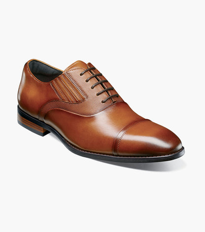 Stacy Adams Lucas Cap Toe Oxford Newest Shoes - Cognac