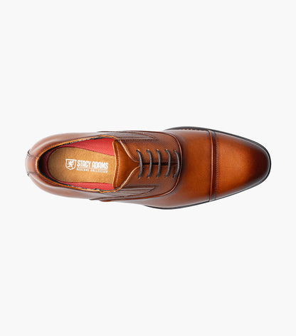 Stacy Adams Lucas Cap Toe Oxford Newest Shoes - Cognac