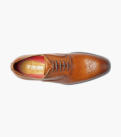Stacy Adams Langford Plain Toe Oxford Newest Shoes - Cognac
