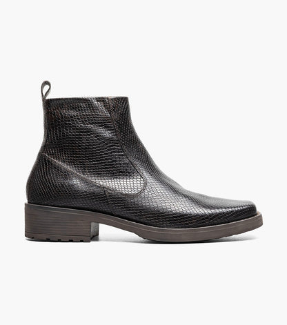Stacy Adams Shea Plain Toe Side Zip Boot RedZone Collection - Brown