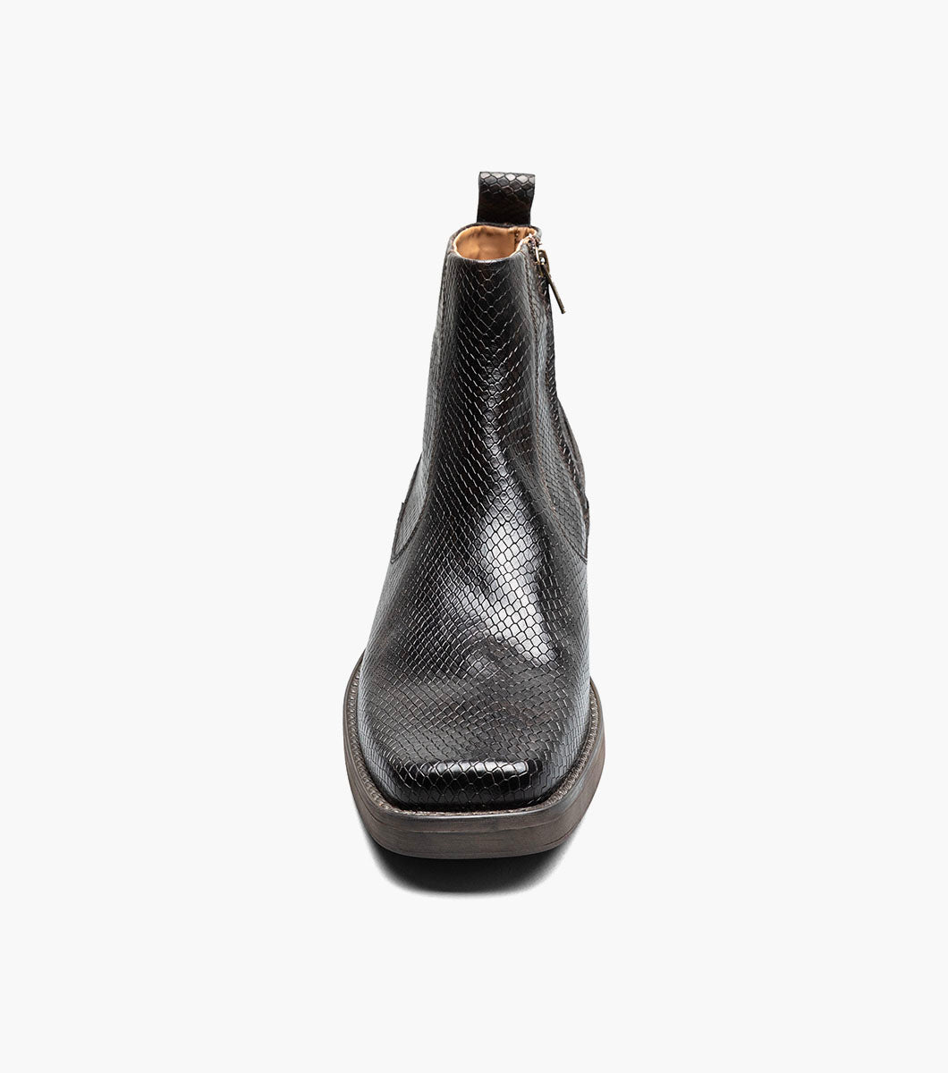Stacy Adams Shea Plain Toe Side Zip Boot RedZone Collection - Brown