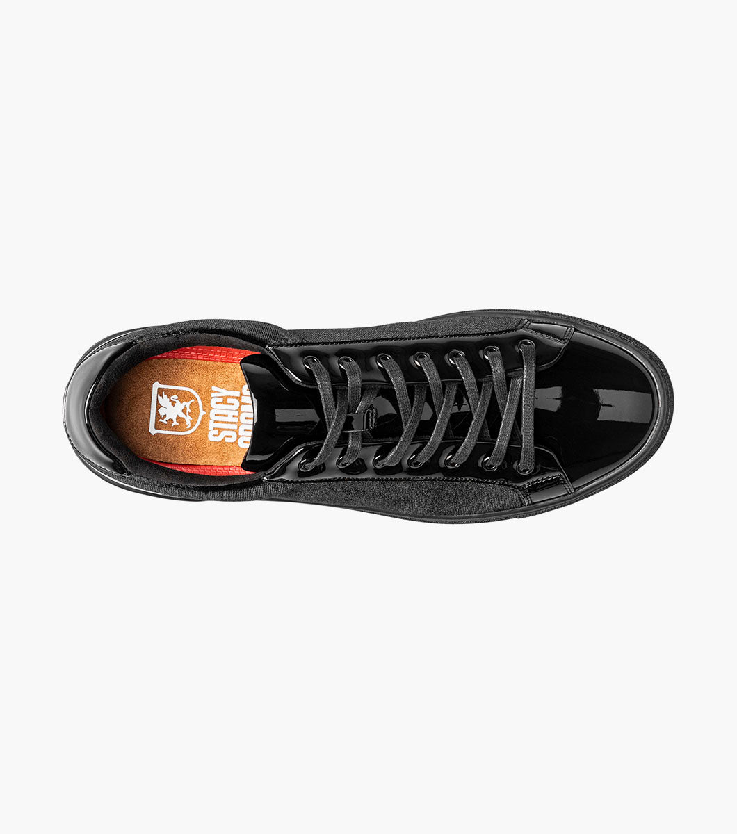 Stacy Adams Dante Lace To Toe Sneaker RedZone Collection - Black Smooth