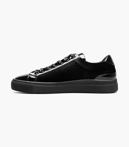 Stacy Adams Dante Lace To Toe Sneaker RedZone Collection - Black Smooth