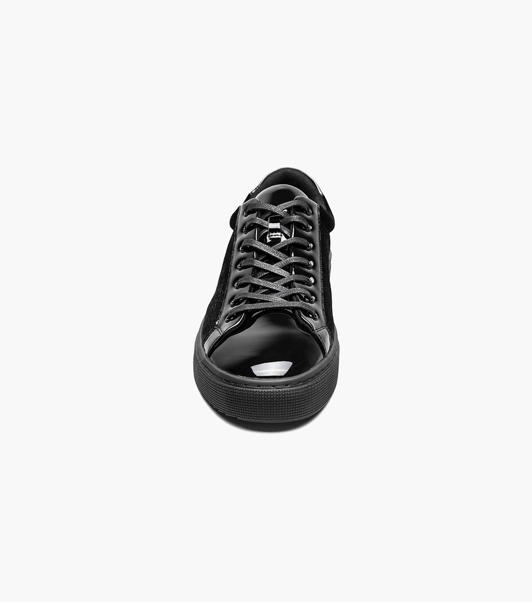 Stacy Adams Dante Lace To Toe Sneaker RedZone Collection - Black Smooth