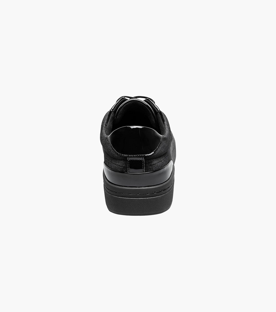 Stacy Adams Dante Lace To Toe Sneaker RedZone Collection - Black Smooth