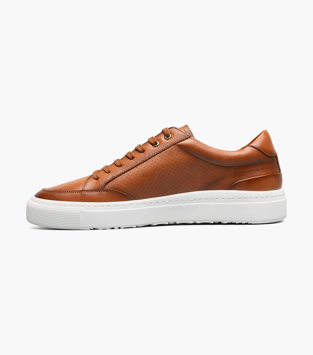 Stacy Adams Dorian Lace To Toe Sneaker Men’s Casual Shoes - Cognac