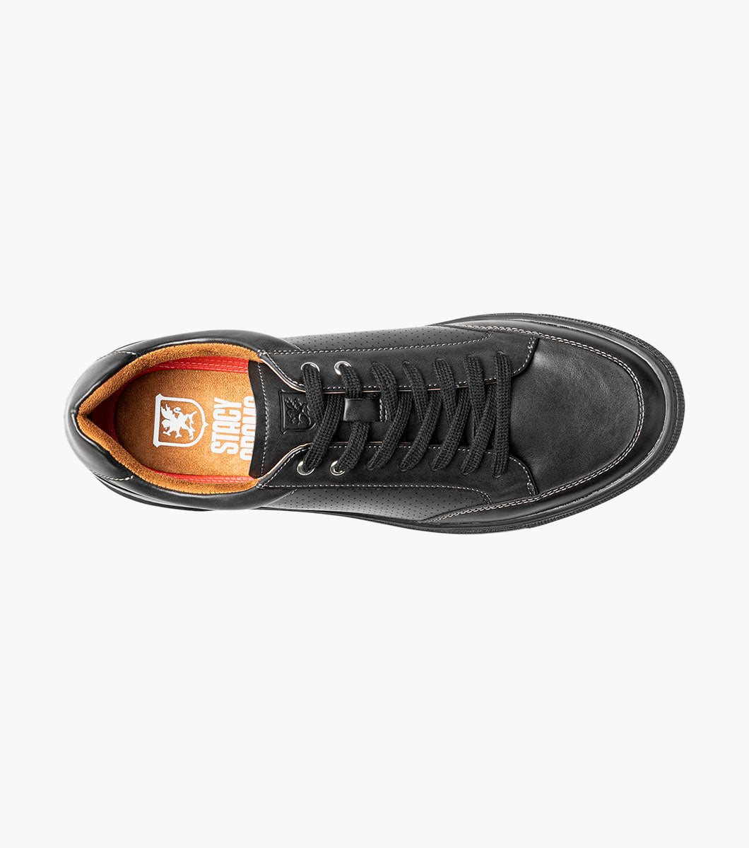 Stacy Adams Dorian Lace To Toe Sneaker Men’s Casual Shoes - Black Smooth