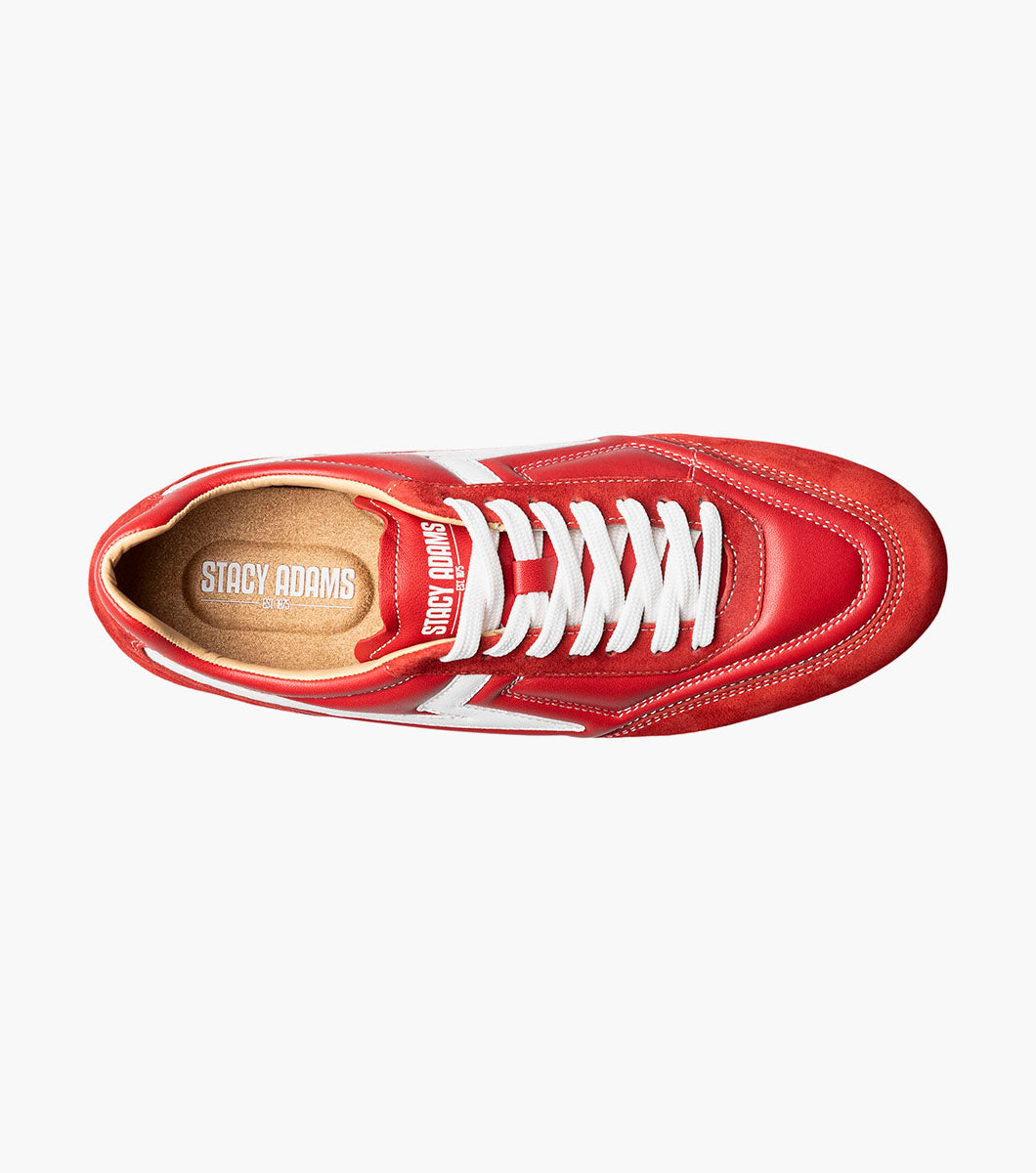 Stacy Adams Action 150 Sporty Lace Up Newest Sneakers - Red