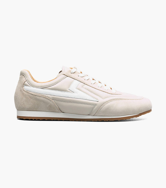 Stacy Adams Action 150 Sporty Lace Up Newest Sneakers - Cream