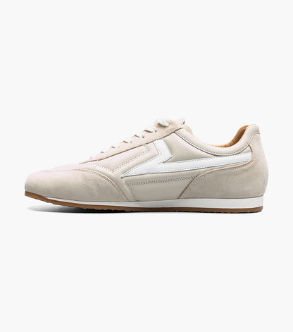 Stacy Adams Action 150 Sporty Lace Up Newest Sneakers - Cream
