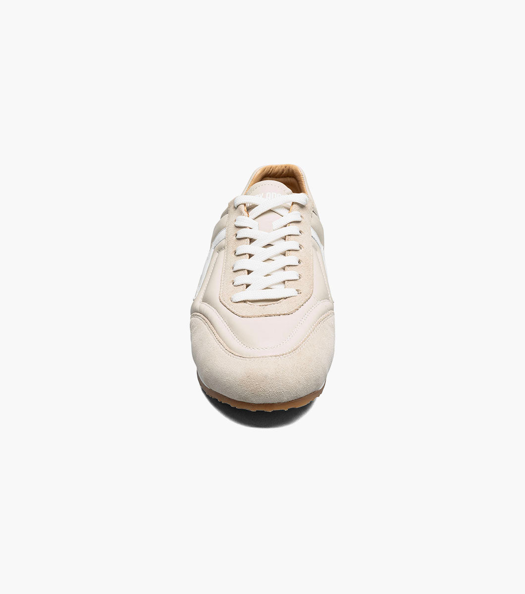Stacy Adams Action 150 Sporty Lace Up Newest Sneakers - Cream