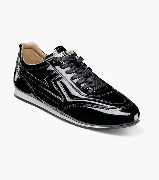 Stacy Adams Action 150 Sporty Lace Up Newest Sneakers - Black Patent