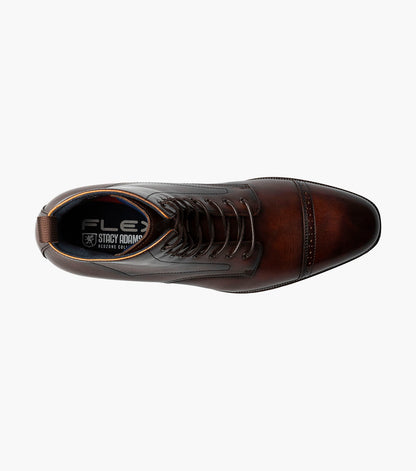 Stacy Adams Henry Cap Toe Lace Up Boot Men’s Boots - Brown
