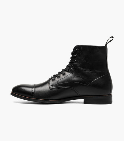 Stacy Adams Henry Cap Toe Lace Up Boot Men’s Boots - Black