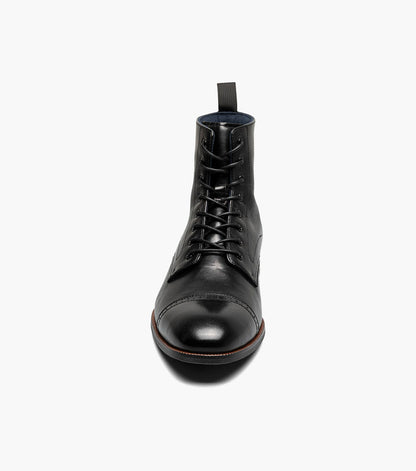 Stacy Adams Henry Cap Toe Lace Up Boot Men’s Boots - Black