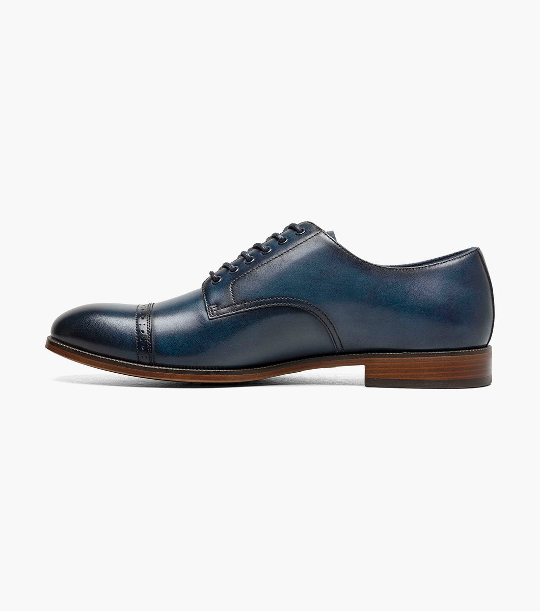Stacy Adams William Cap Toe Oxford Men’s Dress Shoes - Navy