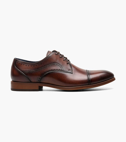 Stacy Adams Bryant Cap Toe Oxford Men’s Dress Shoes - Brown