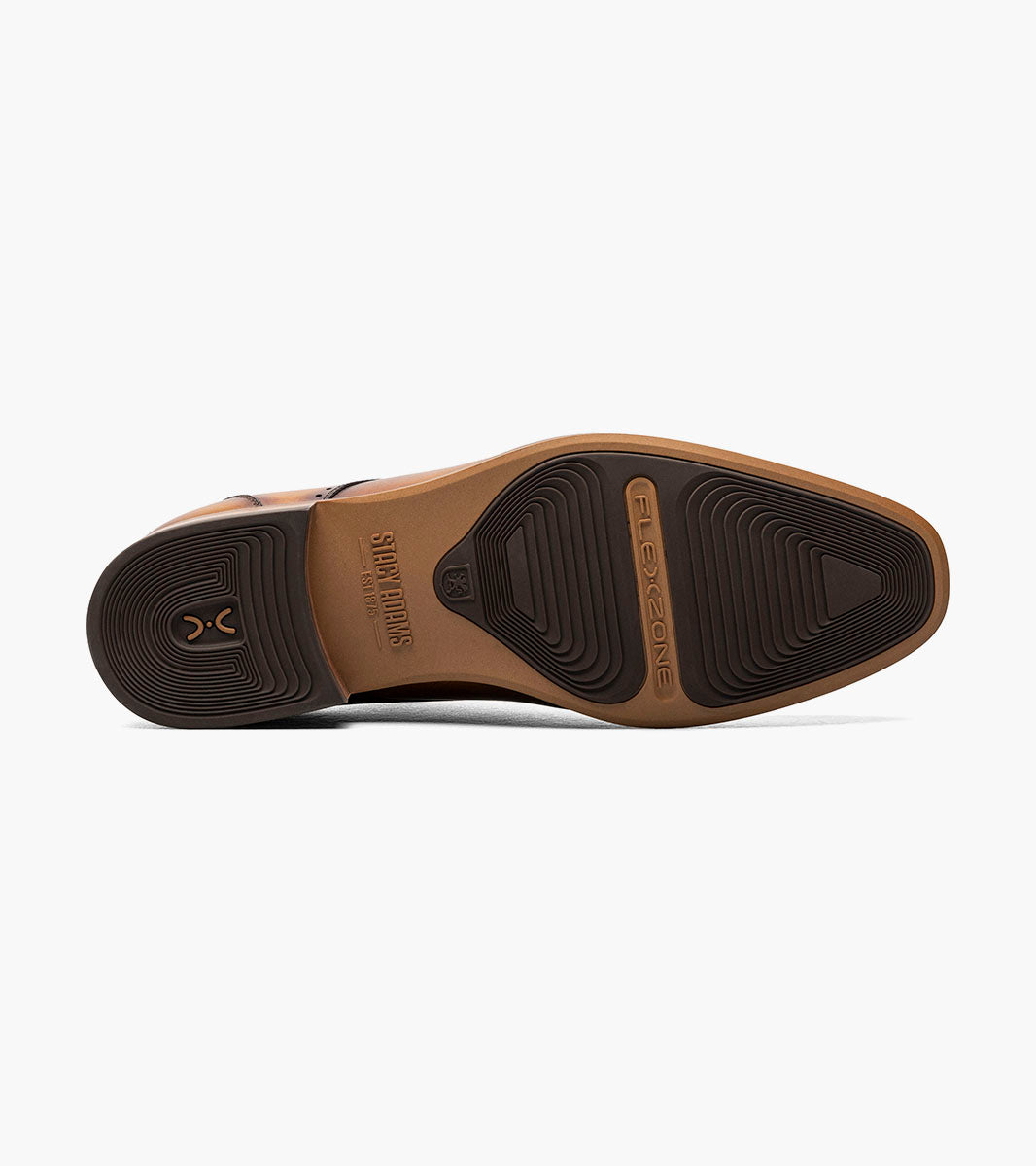 Stacy Adams Brayden Wingtip Oxford Men’s Dress Shoes - Tan