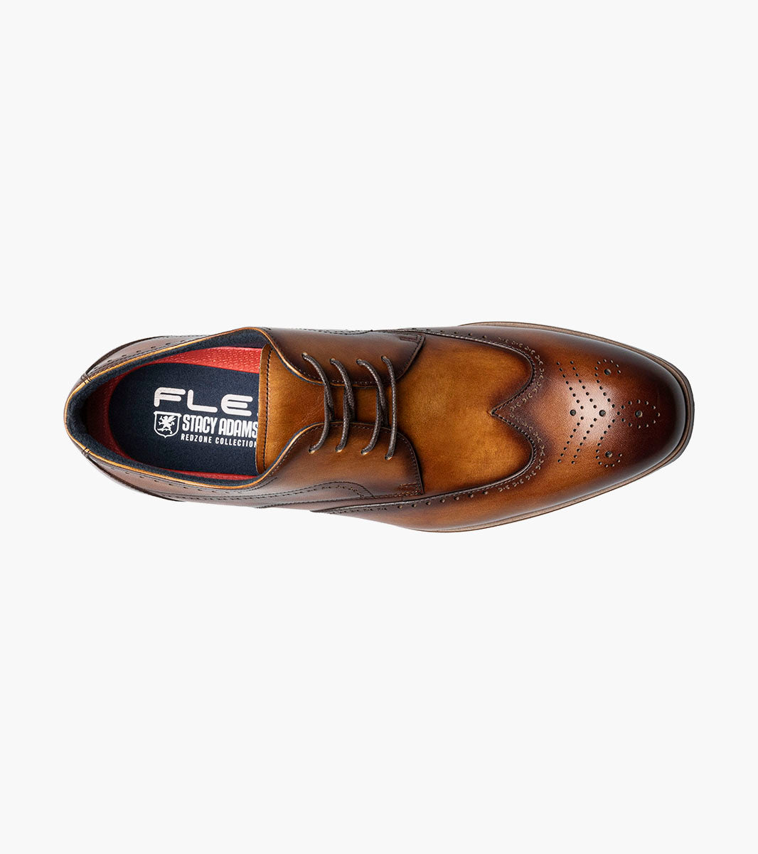 Stacy Adams Brayden Wingtip Oxford Men’s Dress Shoes - Tan