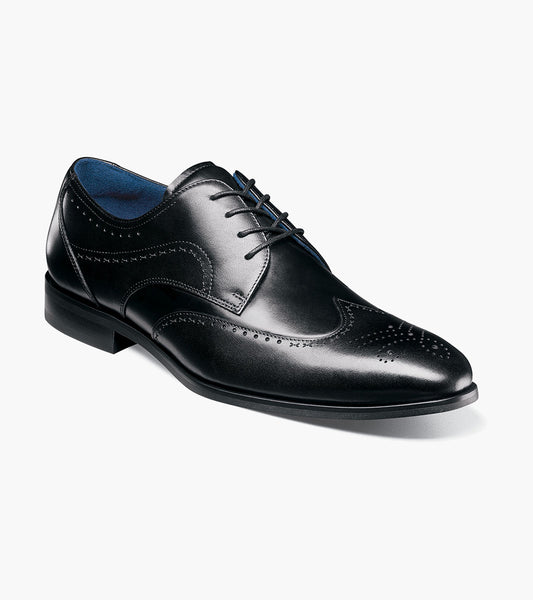 Stacy Adams Brayden Wingtip Oxford Men’s Dress Shoes - Black
