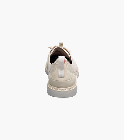 Stacy Adams Synchro Plain Toe Elastic Lace Up Clearance Men’s Shoes - Cream