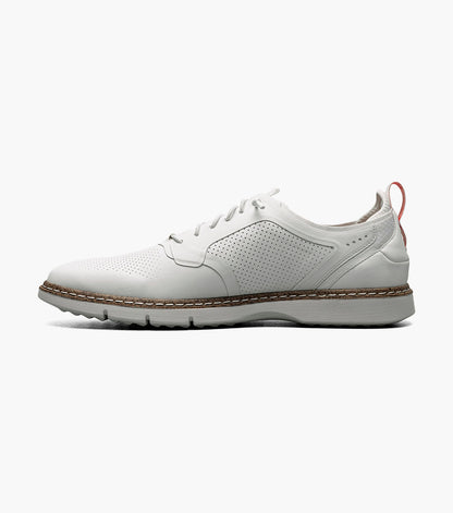 Stacy Adams Synchro Plain Toe Elastic Lace Up Men’s Casual Shoes - White