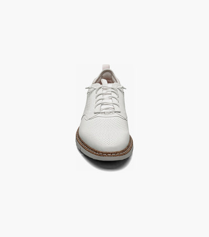 Stacy Adams Synchro Plain Toe Elastic Lace Up Men’s Casual Shoes - White